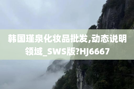 韩国瑾泉化妆品批发,动态说明领域_SWS版?HJ6667