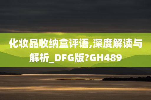 化妆品收纳盒评语,深度解读与解析_DFG版?GH489