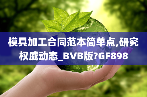 模具加工合同范本简单点,研究权威动态_BVB版?GF898