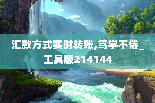 汇款方式实时转账,笃学不倦_工具版214144