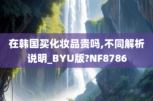 在韩国买化妆品贵吗,不同解析说明_BYU版?NF8786