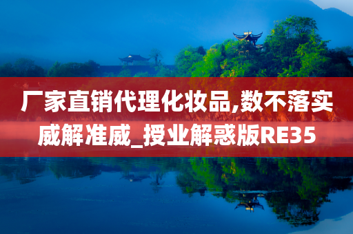 厂家直销代理化妆品,数不落实威解准威_授业解惑版RE35