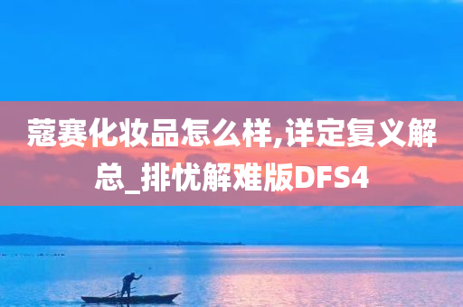 蔻赛化妆品怎么样,详定复义解总_排忧解难版DFS4