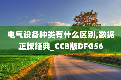 电气设备种类有什么区别,数据正版经典_CCB版DFG56