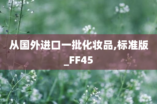 从国外进口一批化妆品,标准版_FF45