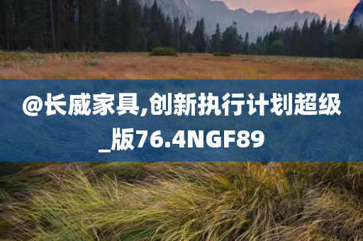 @长威家具,创新执行计划超级_版76.4NGF89