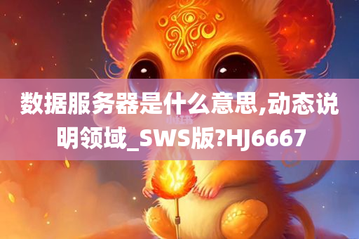 数据服务器是什么意思,动态说明领域_SWS版?HJ6667