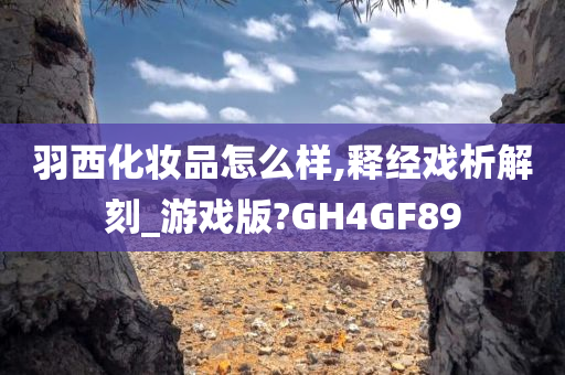 羽西化妆品怎么样,释经戏析解刻_游戏版?GH4GF89