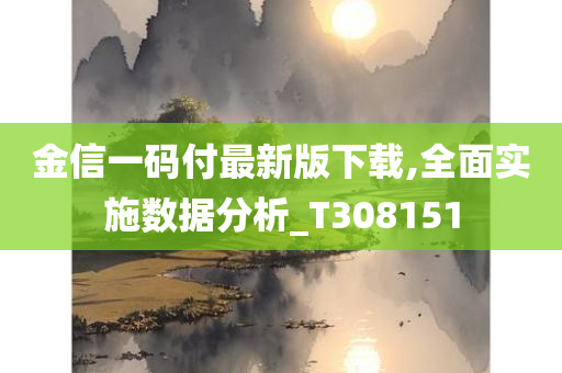 金信一码付最新版下载,全面实施数据分析_T308151