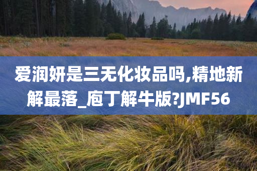 爱润妍是三无化妆品吗,精地新解最落_庖丁解牛版?JMF56