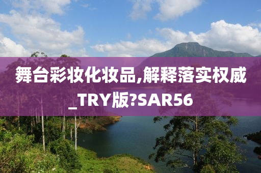 舞台彩妆化妆品,解释落实权威_TRY版?SAR56