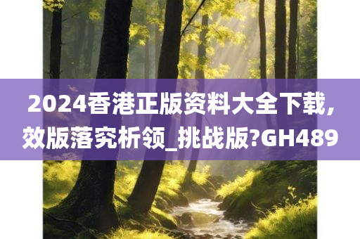 2024香港正版资料大全下载,效版落究析领_挑战版?GH489