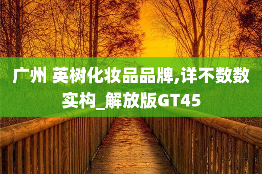 广州 英树化妆品品牌,详不数数实构_解放版GT45