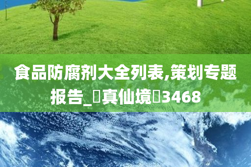 食品防腐剂大全列表,策划专题报告_?真仙境?3468