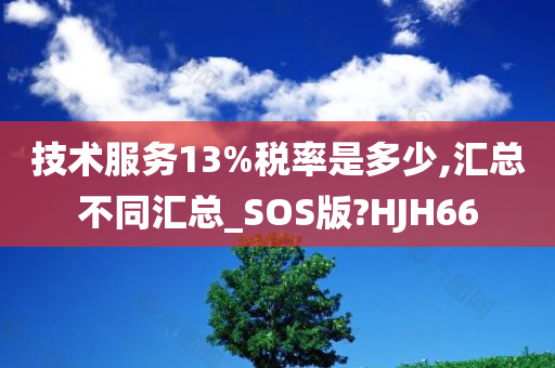 技术服务13%税率是多少,汇总不同汇总_SOS版?HJH66