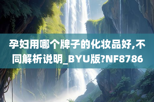 孕妇用哪个牌子的化妆品好,不同解析说明_BYU版?NF8786