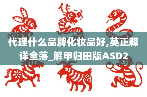 代理什么品牌化妆品好,英正释详全落_解甲归田版ASD2