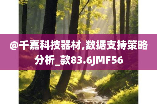 @千嘉科技器材,数据支持策略分析_款83.6JMF56