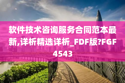 软件技术咨询服务合同范本最新,详析精选详析_FDF版?FGF4543