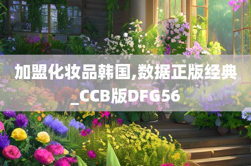 加盟化妆品韩国,数据正版经典_CCB版DFG56