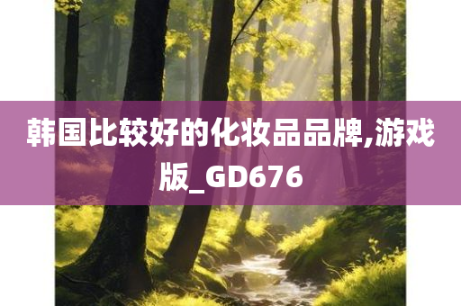 韩国比较好的化妆品品牌,游戏版_GD676