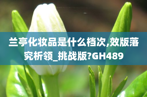 兰亭化妆品是什么档次,效版落究析领_挑战版?GH489