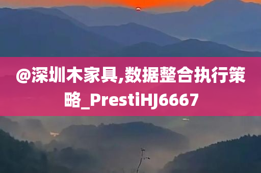 @深圳木家具,数据整合执行策略_PrestiHJ6667