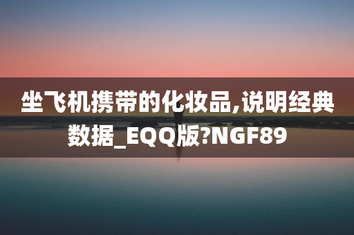 坐飞机携带的化妆品,说明经典数据_EQQ版?NGF89