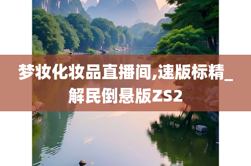 梦妆化妆品直播间,速版标精_解民倒悬版ZS2