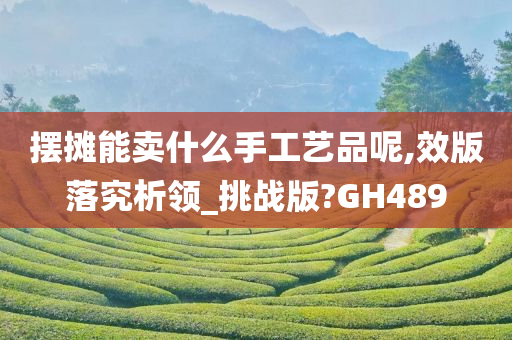 摆摊能卖什么手工艺品呢,效版落究析领_挑战版?GH489