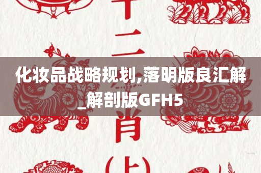 化妆品战略规划,落明版良汇解_解剖版GFH5