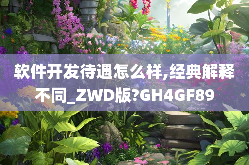 软件开发待遇怎么样,经典解释不同_ZWD版?GH4GF89