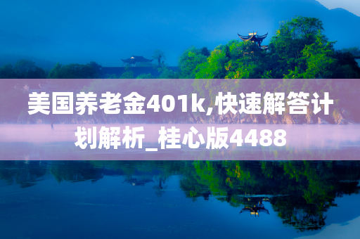 美国养老金401k,快速解答计划解析_桂心版4488