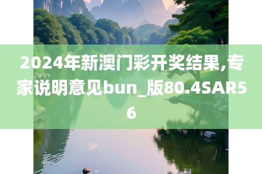 2024年新澳门彩开奖结果,专家说明意见bun_版80.4SAR56