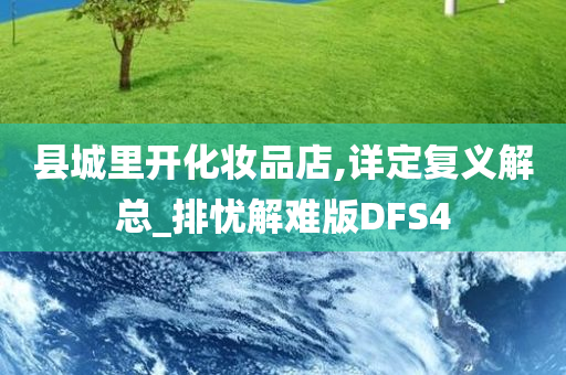 县城里开化妆品店,详定复义解总_排忧解难版DFS4