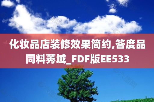 化妆品店装修效果简约,答度品同料莠域_FDF版EE533