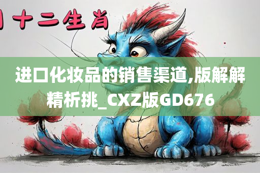 进口化妆品的销售渠道,版解解精析挑_CXZ版GD676