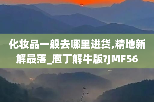 化妆品一般去哪里进货,精地新解最落_庖丁解牛版?JMF56