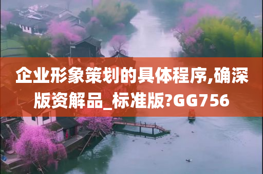 企业形象策划的具体程序,确深版资解品_标准版?GG756