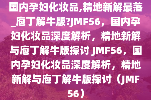 国内孕妇化妆品,精地新解最落_庖丁解牛版?JMF56，国内孕妇化妆品深度解析，精地新解与庖丁解牛版探讨 JMF56，国内孕妇化妆品深度解析，精地新解与庖丁解牛版探讨（JMF56）