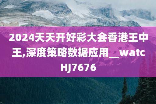 2024天天开好彩大会香港王中王,深度策略数据应用__watcHJ7676