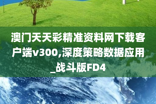 澳门天天彩精准资料网下载客户端v300,深度策略数据应用_战斗版FD4