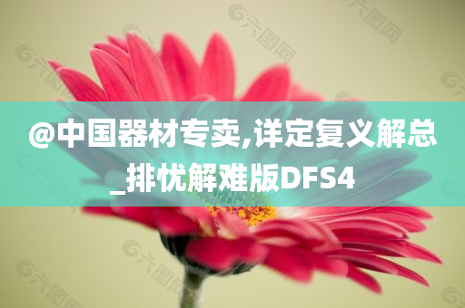 @中国器材专卖,详定复义解总_排忧解难版DFS4