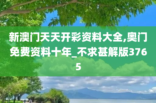 新澳门天天开彩资料大全,奥门免费资料十年_不求甚解版3765