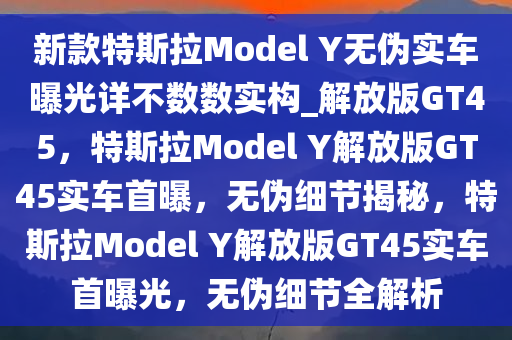 新款特斯拉Model Y无伪实车曝光详不数数实构_解放版GT45，特斯拉Model Y解放版GT45实车首曝，无伪细节揭秘，特斯拉Model Y解放版GT45实车首曝光，无伪细节全解析