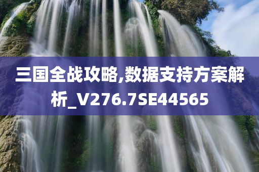 三国全战攻略,数据支持方案解析_V276.7SE44565