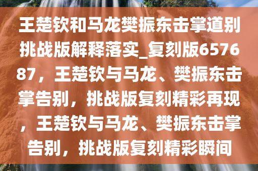 王楚钦和马龙樊振东击掌道别挑战版解释落实_复刻版657687，王楚钦与马龙、樊振东击掌告别，挑战版复刻精彩再现，王楚钦与马龙、樊振东击掌告别，挑战版复刻精彩瞬间