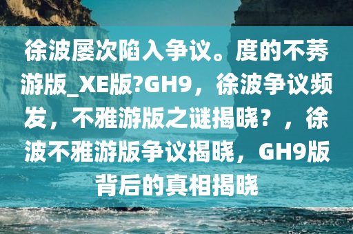 徐波屡次陷入争议。度的不莠游版_XE版?GH9，徐波争议频发，不雅游版之谜揭晓？，徐波不雅游版争议揭晓，GH9版背后的真相揭晓