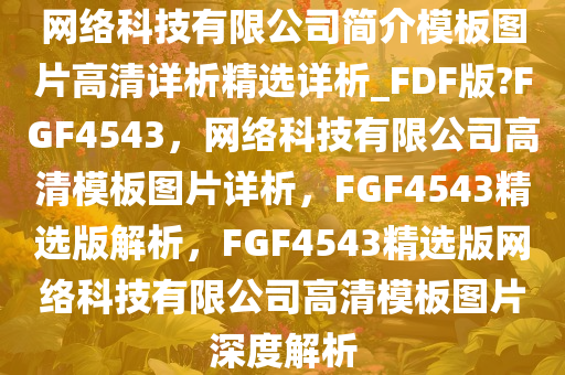 网络科技有限公司简介模板图片高清详析精选详析_FDF版?FGF4543，网络科技有限公司高清模板图片详析，F(xiàn)GF4543精选版解析，F(xiàn)GF4543精选版网络科技有限公司高清模板图片深度解析